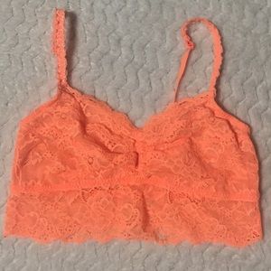 Pink Victoria’s Secret lace bralette